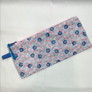 Handmade Pink and Blue Clutch